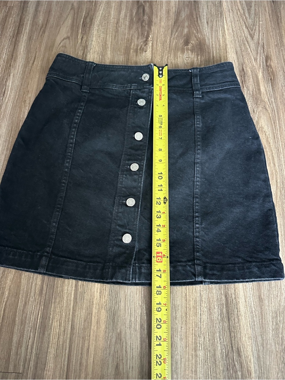 Sézane Savine Black denim skirt - Picture 4 of 8